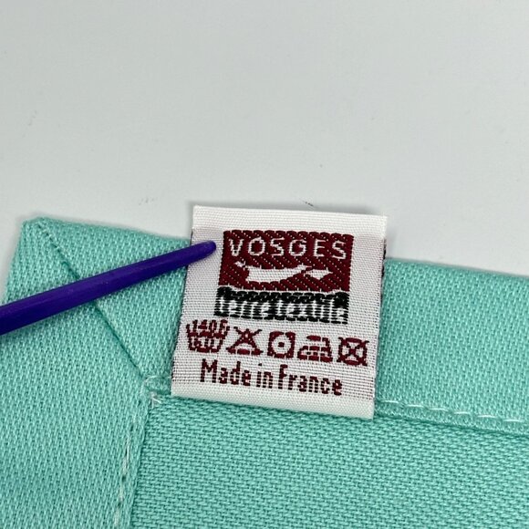 Garnier-Thiebaut Napkins Celadon Cotton 21 x 21 Inch Jardin Ala Francaise Set 4 - Picture 8 of 8